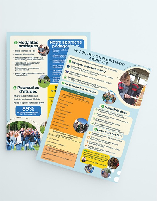 Brochure formation 4ème et 3ème