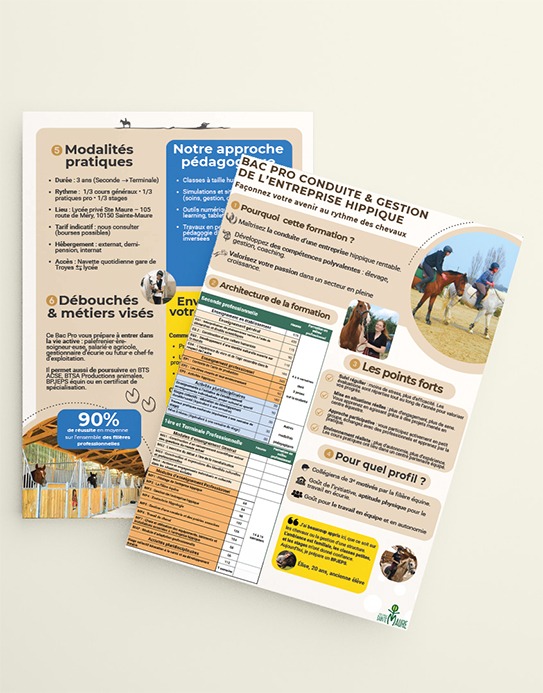 Brochure formation Bac Pro CGEH