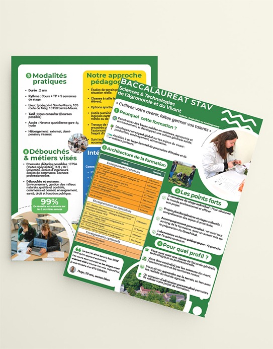 Brochure formation Bac STAV